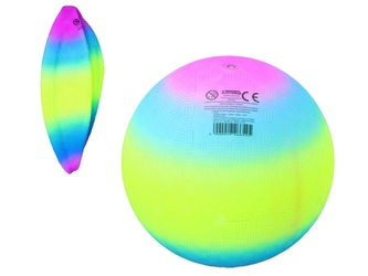 PIŁKA GUMOWA TĘCZOWA GRUBA GUMA Z9887