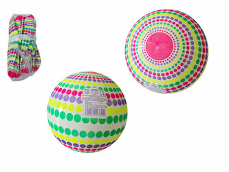 PIŁKA GUMOWA W KROPKI 23CM