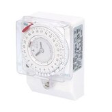 Hodiny spínací ORBIS MINI QRD, analog., denní, 100x69mm, se zálohou, bílé, na PANEL/lištu