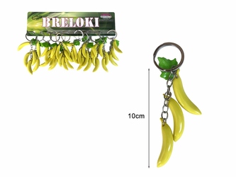 BRELOK BANANY NA ŁANCUSZKU 12SZT Z9514