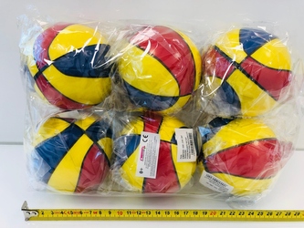 PIŁKA MIĘKKA KOSZYKOWA 6SZT Z5981