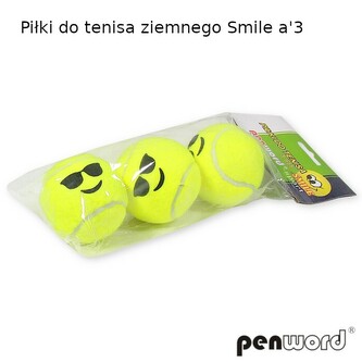 PIŁKA DO TENISA SMILE 3SZT