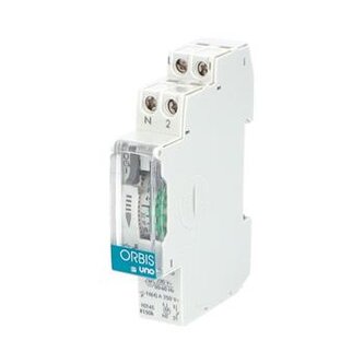 Hodiny spínací ORBIS UNO QRS, analog., týdenní, 1mod., se zálohou, šedé, na DIN lištu