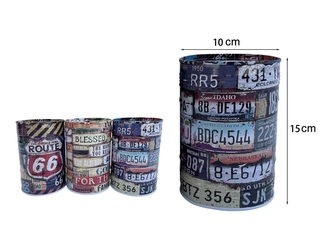 SKARBONKA METALOWA BECZKA USA