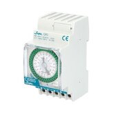 Hodiny spínací ORBIS SUPRA QRS, analog., týdenní, 2,5mod., se zálohou, šedé, na DIN lištu