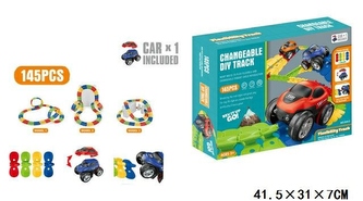 TOR FLEXIBLE TRACK PLAYSET 145PCS B/O 044-2