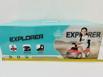 AUTO JEŹDZIDŁO EXPLORER CZERWONY LUB BIAŁY B/O 60x35x25 FD-6821