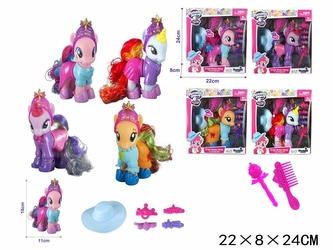 KONIK PONY Z AKCESORIAMI 4 KOLORY