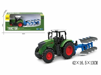 TRAKTOR Z PŁUGIEM ,GUMOWE KOŁA 958