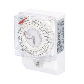 Hodiny spínací ORBIS MINI QRS, analog., týdenní, 100x69mm, se zálohou, bílé,na PANEL/lištu