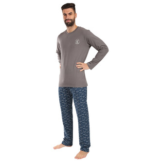 Pánské pyžamo Gino vícebarevné (79175-MxGDZM) 4XL