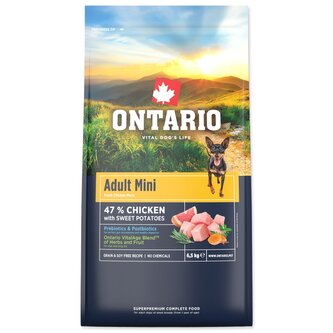 Krmivo Ontario Adult Mini Chicken & Sweet Potatoes 6,5kg