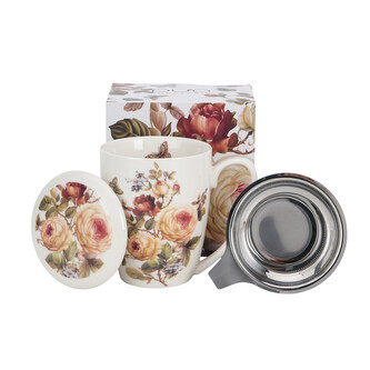 Kubek z zaparzaczem ze stali nierdzewnej ZAHRA