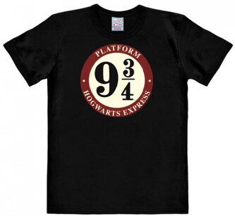 Pánské tričko Harry Potter: Platform 9 3/4 - Hogwarts Express (L) černá bavlna