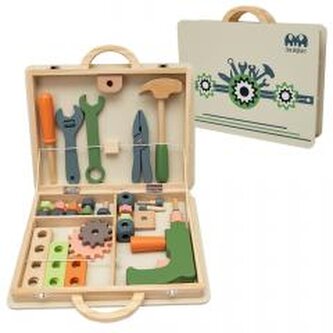 Walizka z narzędziami drewniana