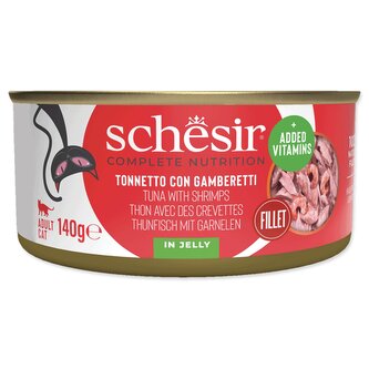 Konzerva SCHESIR tuňák a krevety v želé 140g