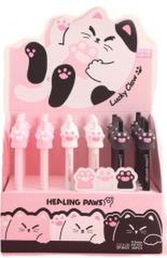 Długopis żelowy Cat Paw 0,5mm nieb (36szt)