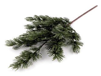 Umělá větvička jehličnan - 1 ks - zelená