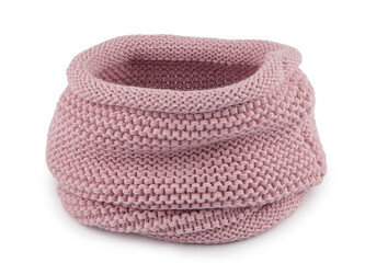 Pletený nákrčník unisex - 1 ks - 2 pudrová