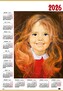 Kalendarz ścienny jednoplanszowy B1 nr 2 Dziewczynka 2026 darmowa wysyłka od 30szt (poniżej tej ilości wysyłka na koszt klienta) dopuszczalne mieszanie wzorów