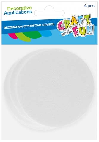 Ozdoba dekoracyjna styropianowe Podstawka 15cm/4szt.CRAFT WITH FUN 545837