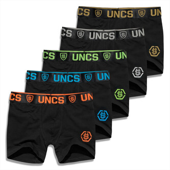 5PACK pánské boxerky UNCS černé (24Z207PSPP) 3XL
