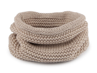 Pletený nákrčník unisex - 1 ks - 3 béžová světlá