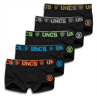 5PACK pánské boxerky UNCS černé (24Z287PSPP) XXL