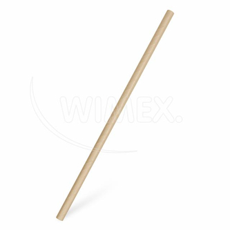 Slámka papírová kraft `JUMBO` Ø8mm x 25cm [100 ks]