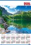 Kalendarz ścienny jednoplanszowy B1 nr 4 Morskie Oko 2026 darmowa wysyłka od 30szt (poniżej tej ilości wysyłka na koszt klienta) dopuszczalne mieszanie wzorów