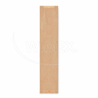 Papírový sáček s bočním skladem hnědý 12+5 x 59 cm `Baguette` [1000 ks]