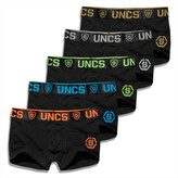 5PACK pánské boxerky UNCS černé (24Z287PSPP) 3XL