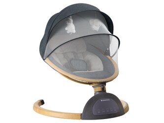 Houpací lehátko elektrické Ashlee Dark Grey