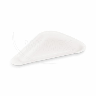 Papírový tácek na pizzu (FSC Mix) trojúhelníkový bílý 26,5 x 20 cm [250 ks]