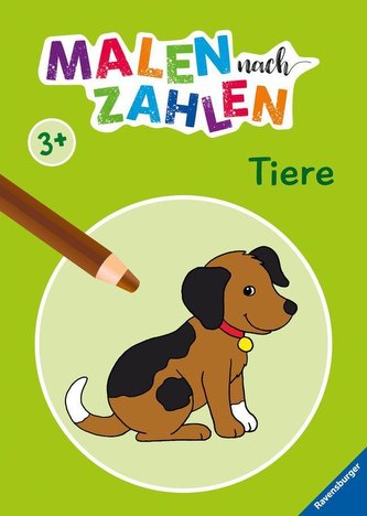 Malen nach Zahlen ab 3 Jahren: Tiere