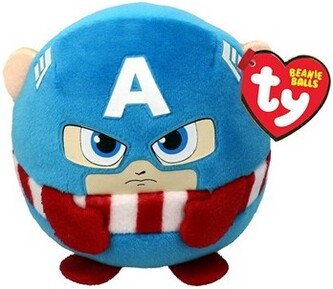 Maskotka Beanie Balls Marvel Captain America 9cm, Ty