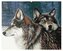 Malowanie po numerkach 40x50cm Wilki dwa w zimowym lesie, Norimpex