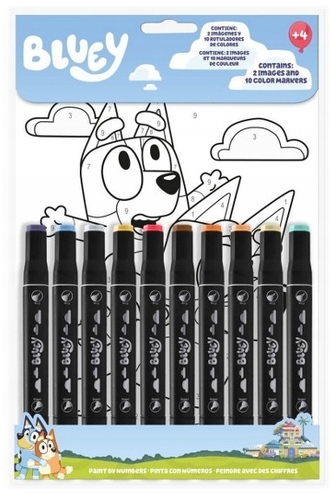 Malowanie po numerach Bluey, Kids