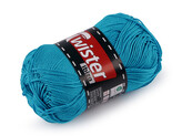 Bavlněná pletací příze Twister Ibiza 50 g - 1 ks - 10 (65) modrá sytá
