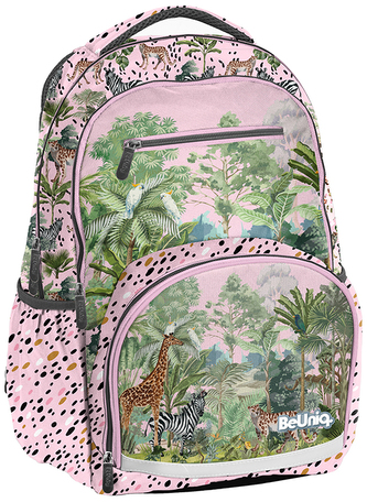 Plecak BeUniq BU25SA-2804 czarny Graffiti Pattern, Paso
