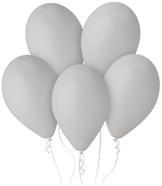 Balon G110 pastel 12" - szary op. 100szt., GoDan