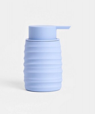 Dávkovač | TORUS | reliéfní modrý | 8,2 x 8,2 x 17 cm | 733604