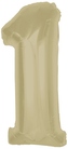 Balon foliowy Smart, cyfra 0, matowa latte, 92 cm, GoDan