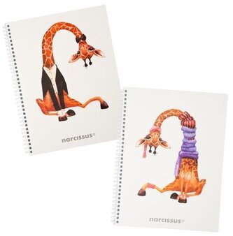 Kołonotes A4 80k kratka Swing Żyrafa, Narcissus