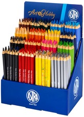 Zestaw kredek ołówkowych trójkątnych Jumbo w ekspozytorze 256 szt, Astra