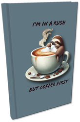 Notes A5 Soft Touch w kratkę Leniwiec Kawa, Bee-Bee