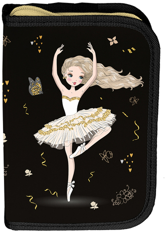 Piórnik bez wyposażenia Ballerina PP25BE-P001BW, Paso