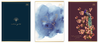 Zeszyt A4 80 k. kratka Metalic Satin Gold, Interdruk