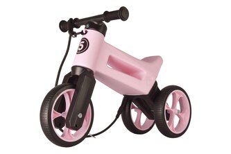 Odrážedlo FUNNY WHEELS Rider SuperSport Pastel-růžová  2v1+popruh,výš.sedla28/30cm nos.25kg v sáčku