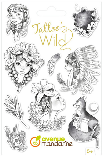 Tatuaże zmywalne Wild Emmanuelle Colin, Clairefontaine